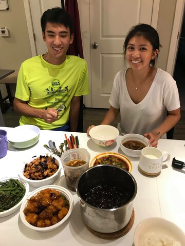 First Dinner at Daniel & Judy's