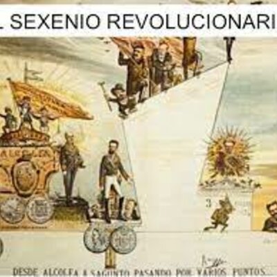 Timeline: EL SEXENIO REVOLUCIONARIO (1868-1874): INTENTOS DEMOCRATIZADORES DE LA REVOLUCIÓN AL ENSAYO REPUBLICANO.
