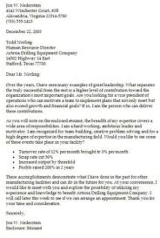 Letters of Interest 10-4: Thesis