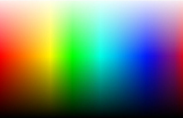 White light is composed up of a spectrum of different colors.