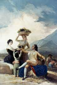 Goya pinta "La vendimia"