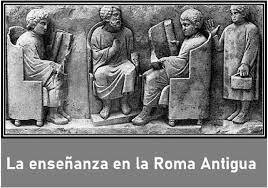 En la cultura romana se organizaron los niveles de formación en elemental, medio y superior.