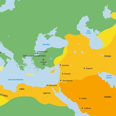 Timeline:  L'espanzione araba