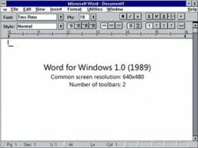 Microsoft creates "Word" for Windows operating system