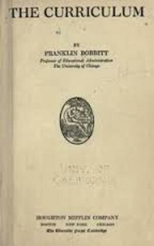Nace el currículo como área específica de teorización e investigación.