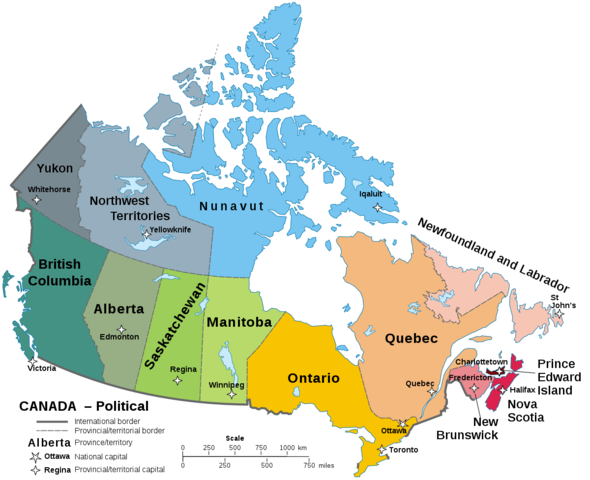 Canada is created through the B.N.A act, providing responsible government for former colonies-
