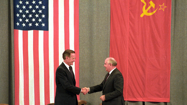 WWII ends, ending american-soviet cooperation-