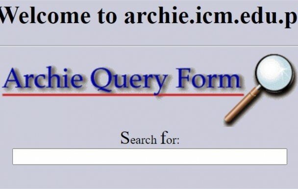 Création du 1er moteur de recherche Archie Query Form