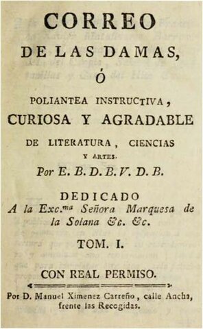Publicase a revista española dedicada a muller Correo de la Damas