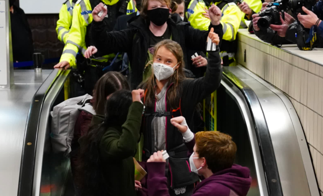 Greta Thunberg speaks at the COP26 climate summit.
