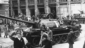The Prague Spring ends when the Soviet Union invades, followed by the Brezhnev Doctrine