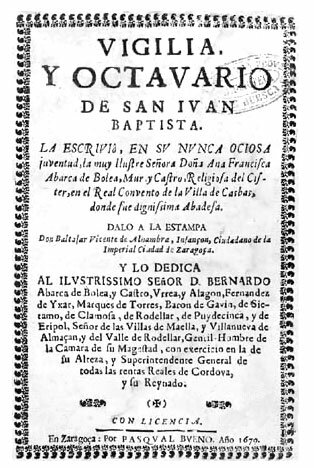 ANA FRANCISCA ABARCA DE BOLEA