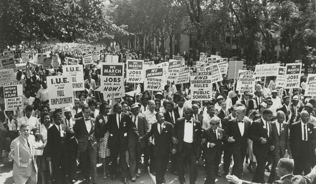 La marche vers Washington.