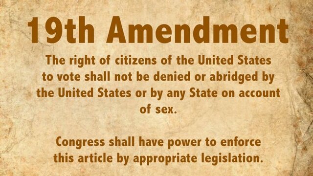 The 19th Amendment