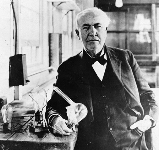 Lámpara eléctrica incandescente de Edison