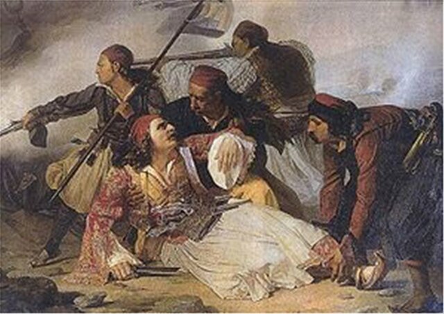Θάνατος Μάρκου Μπότσαρη στο Καρπενήσι