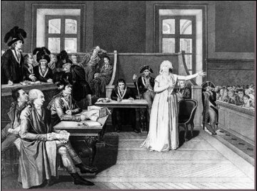Marie Antoinette is put on Trial for Treason, Theft, and False Charges of Sexual Abuse