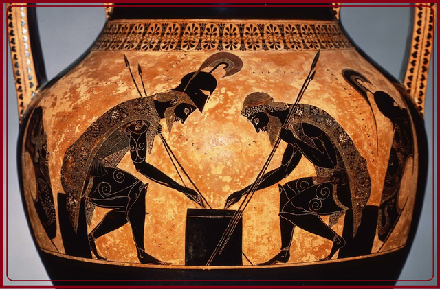 pittura vascolare: tecnica figure nere