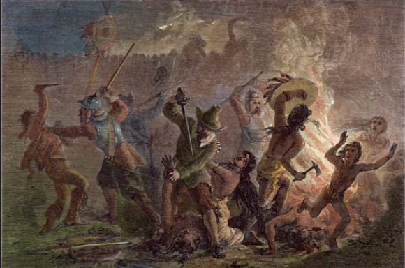 King Philip's War begins in colonial villages of Massachusetts, between Colonists and Native Americans.