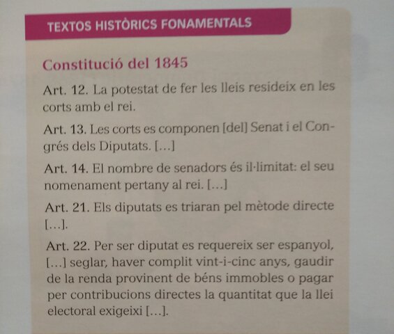 CONTITUCIÓ DEL 1845