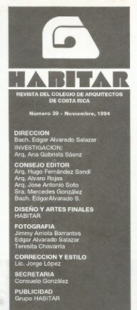 Dirección de la revista Habitar Arq. Dinorah Bejarano Orozco