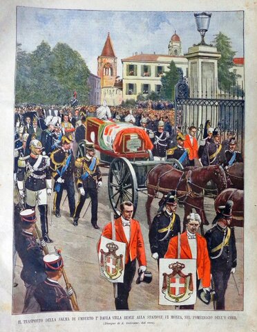 ASSASSINIO DEL RE UMBERTO I A MONZA