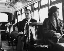 Rosa Parks refuses to give up her seat