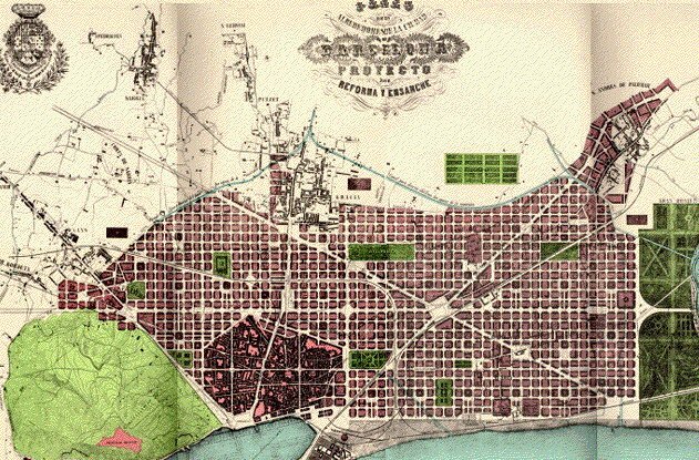 Eixample de Barcelona par Ildefonso Cerda