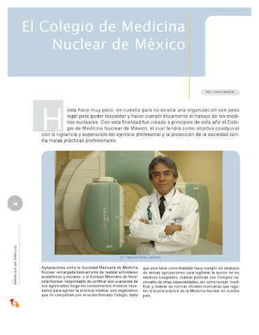 GAMMAGRAFÍA: Colegio de Médicos Nucleares