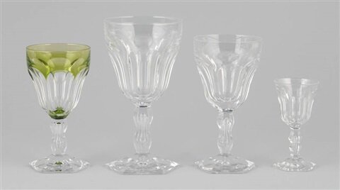 Service de verres en crystal