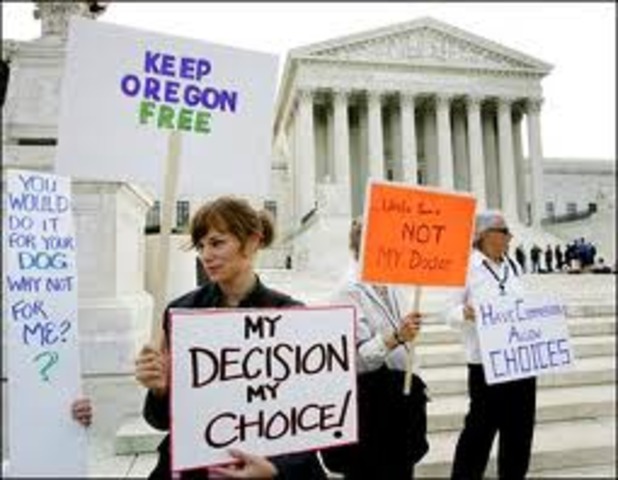 The Oregon Death With Dignity Act is passed