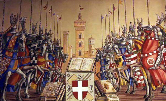 Inizio lotta tra Guelfi e Ghibellini