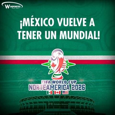 MÉXICO SIENDO SEDE DEL MUNDIAL JUNTO A ESTADOS UNIDOS