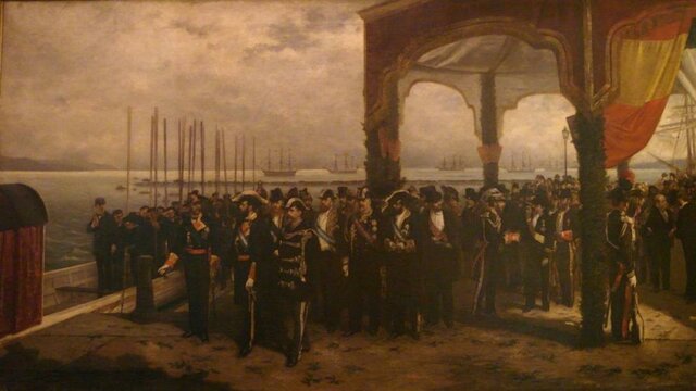 Llegada a España y proclamación como rey de Amadeo