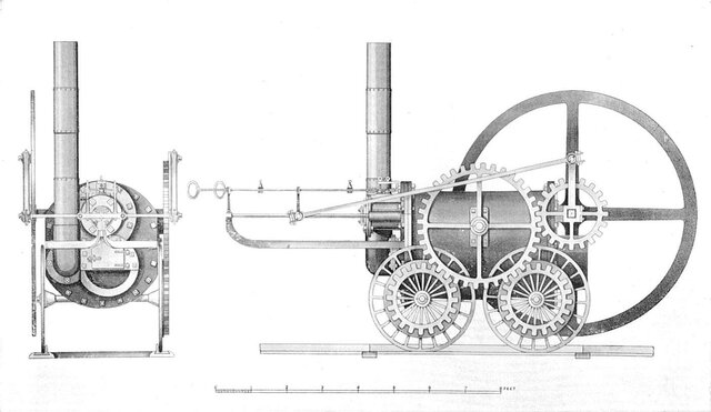 Invention of the steam locomotive