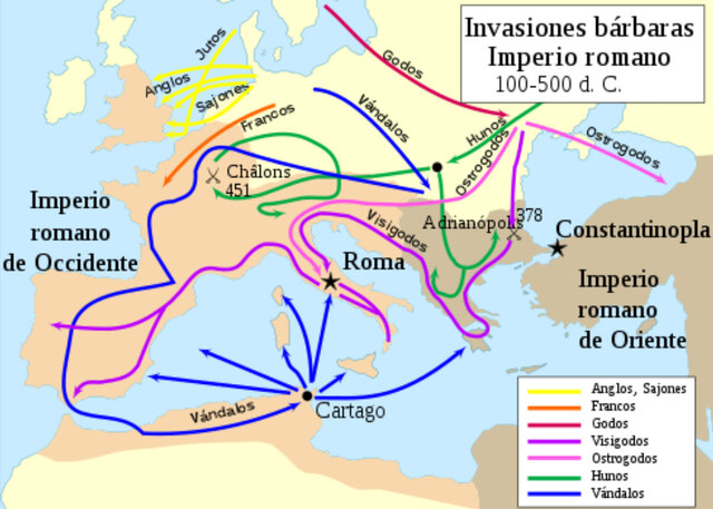 Invasion de los pueblos germánicos