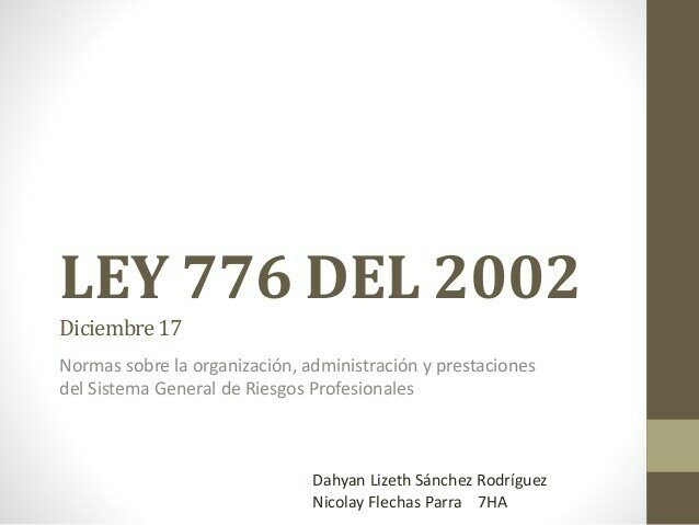 LEY 776