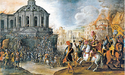 Carlo V scende in Italia