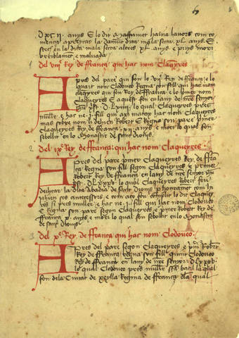 Crònica de Bernat Desclot (1283-1288)