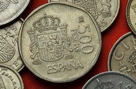 La peseta moneda única de España.