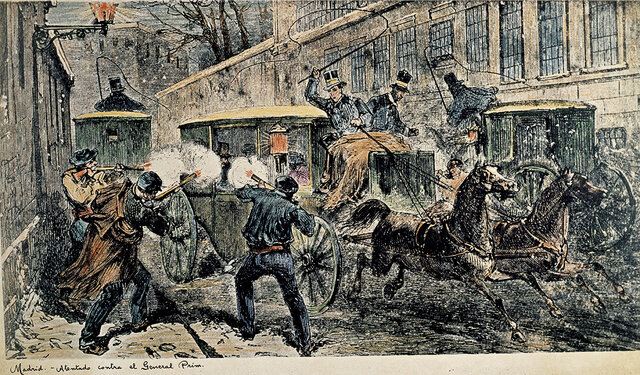 Asesinato de Prim. (Diciembre 1870)