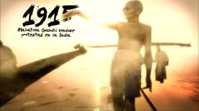 Mahatma Gandi comença protestes a l’Índia.
