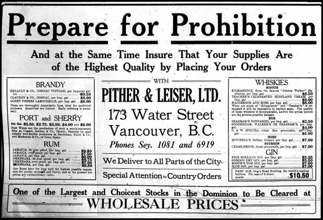 Prohibition Laws