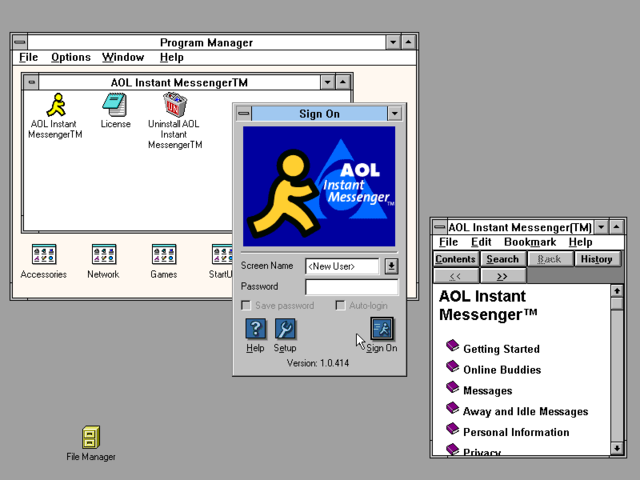 AOL launches instant messenger