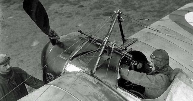 First weaponized plane