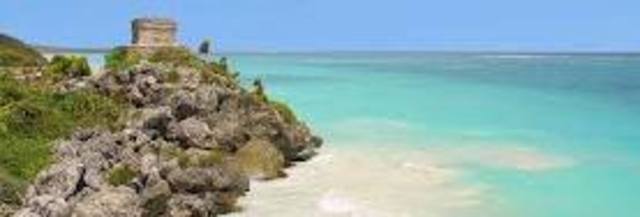 Landing on the Mexican coast