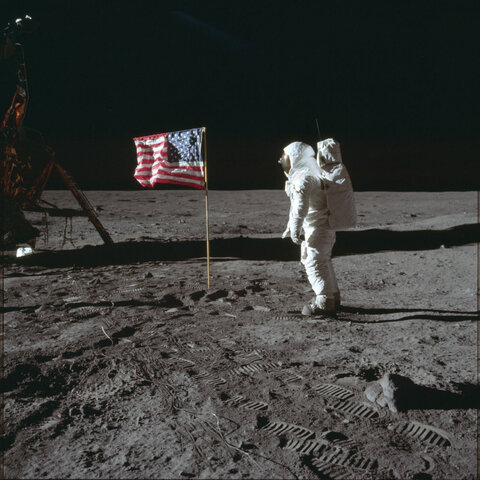 first man on the moon