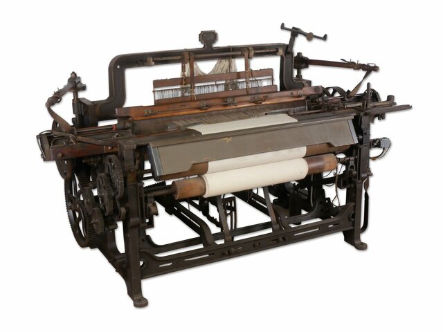 Katoenindustrie: mechanisch weefgetouw
