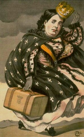 Exilio de Isabel II.