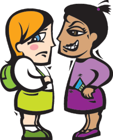 Jane gets threatened while at her locker by a girl she has never met.